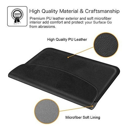Estuche De Funda Fintie Compatible Con Microsoft Surface Go 1