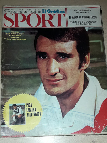 Revista El Gráfico Sport N°54 Febrero De 1969 0