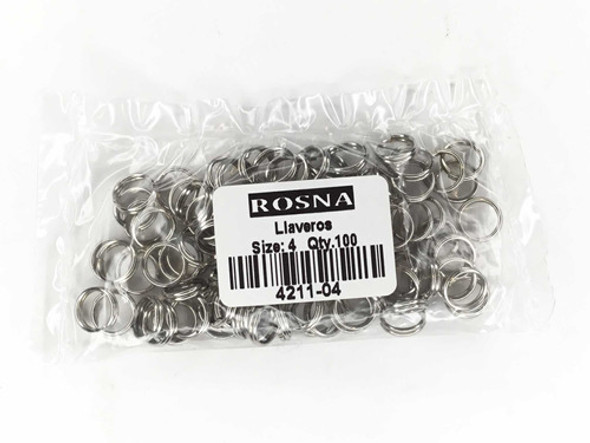 Llaveros Rosna #4 Para Señuelos 7mm. X 100 Unidades - 1