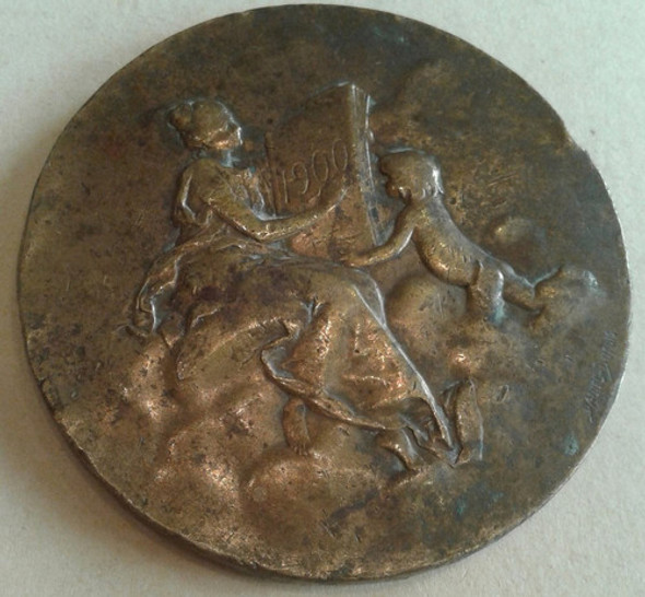 Medalla Bronce Monnaie De Paris 1900 1