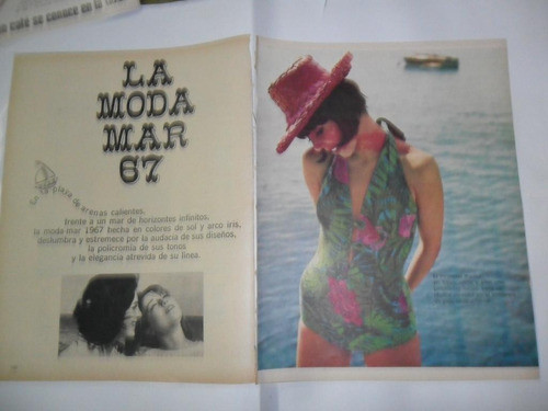 La Moda Mar 67 Malla Vestido Bermuda Maillot   Nota 1967 0