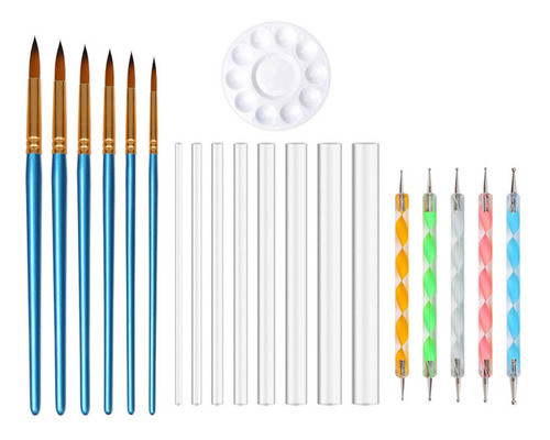 Padrão Pontilhando Ferramentas Conjunto Pedra Pintura Kit Ca 0
