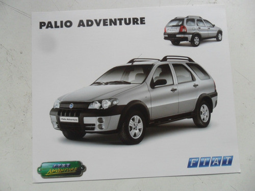 Folleto Fiat Palio Adventure Antiguo No Es Manual  Catalogo 0