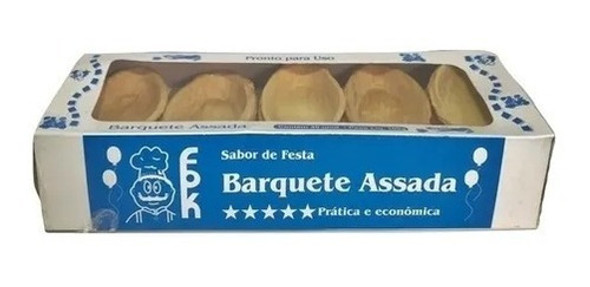 Barquete Assada Para Rechear C/40un 1 Barquete Assada Para Rechear C/40un 1