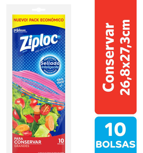 Ziploc Bolsa Conservar Grande 10 Unidades 0