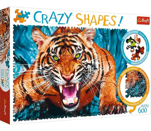 Puzzle Trefl Tigre 600 Piezas 68x48cm Animal Febo 0