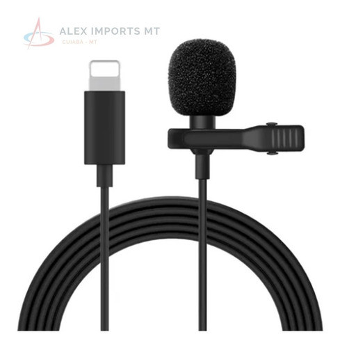 Microfone Lapela Celular iPhone Lightning Bom 1