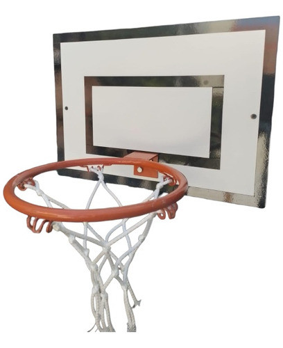 Tablero Basquet Mini 45x32 + Aro Hierro Macizo 26 Cm 0