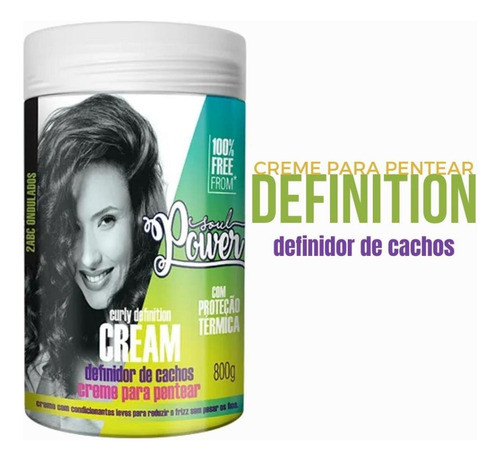 Soul Power Definidor Ondas 800g Curly Girl Crema Peinar 1