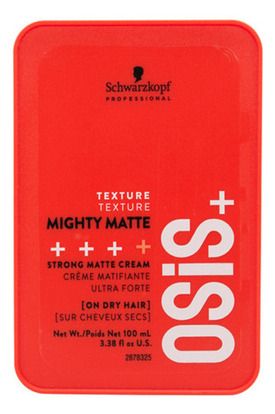 Schwarzkopf Osis+ Mighty Matte Crema Fijación Fuerte X 85ml 0