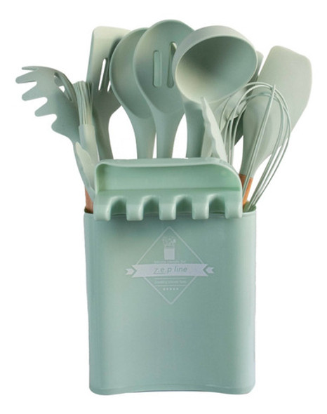 Juego Menage  13 Piezas De Silicona Con Soporte Organizador 1 Juego Menage  13 Piezas De Silicona Con Soporte Organizador 1