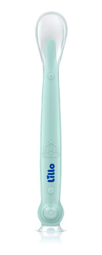 Colher Para Bebê De Silicone Com Cabo Longo E Ventosa Lillo 0