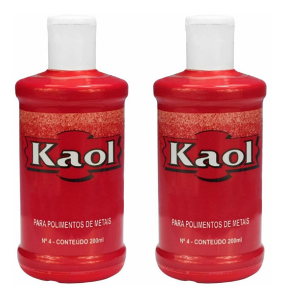 Kit 02 Kaol Para Polimento +1 Estopa 200ml 0