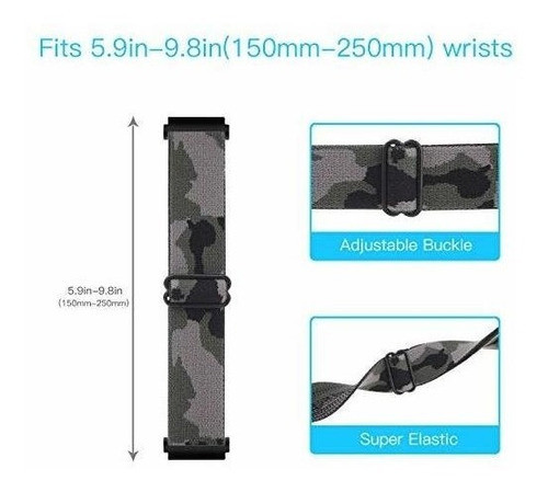 Malla Wonmille Elast. Para Galaxy Watch Ver Detalle -camufla 1