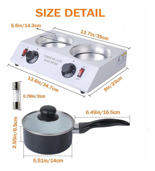 Podoy Calentador De Chocolate, Máquina De Templado Manual . 1