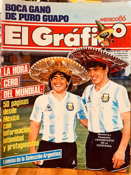 Mundial 86', El Gráfico (7 Revistas), Maradona, Campeones. 0 Mundial 86', El Gráfico (7 Revistas), Maradona, Campeones. 0