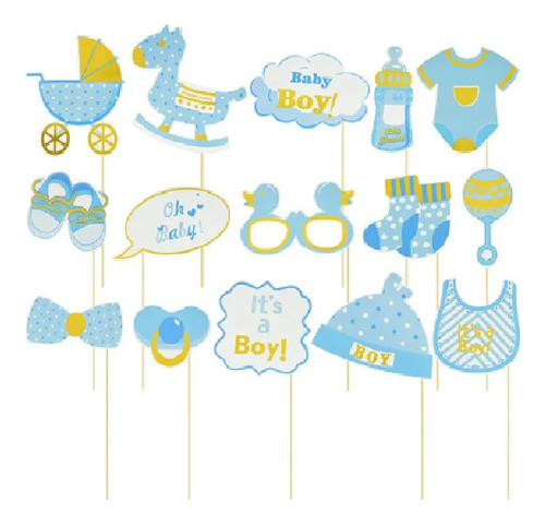 Photo Booth Props Baby Shower Nene Bebe Celeste 0