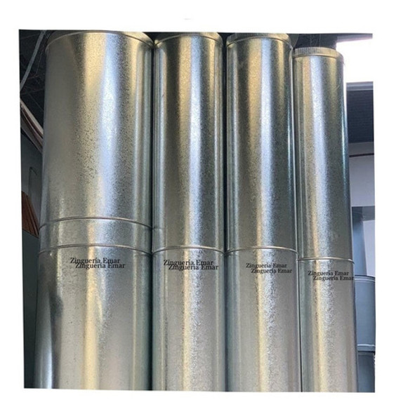 Caño Conducto Chapa Galvanizada De 25 Cm Zingueria 10 1