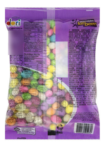 Kit C/ 3 Amendoim Confeitado Dori Pacote 500g 1