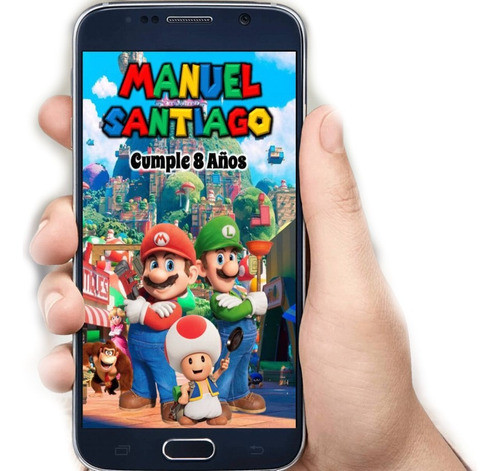 Video Invitación Digital Animada Super Mario Bros Whats App 0