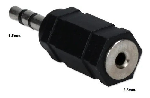 Adaptador Jack Mini Plug 3.5 Macho 2.5 Hembra Estéreo 1