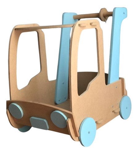 Carro Caminador Madera Camión Andador Para Llevar Juguetes 0