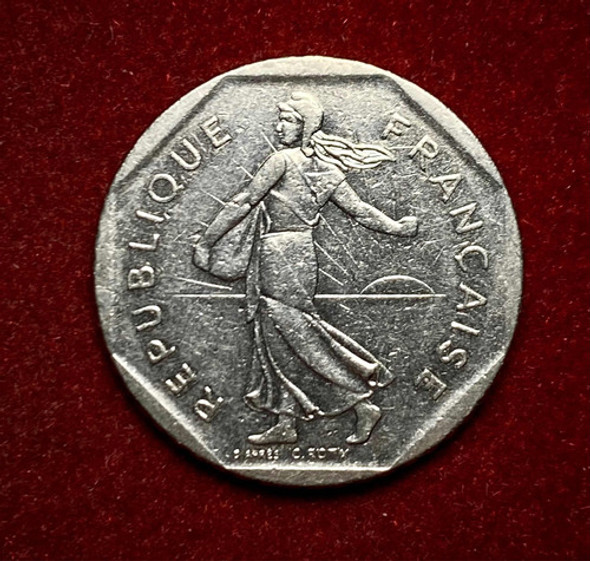 Moneda 2 Francos Francia 1981 Km 942.1 1