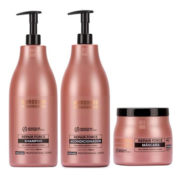 Kit Sh Aco Mascara Pileta Repair Force Hairssime 0