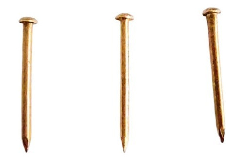Clavos De Bronce 0,80x11mm X500un -cabeza Redonda- 0