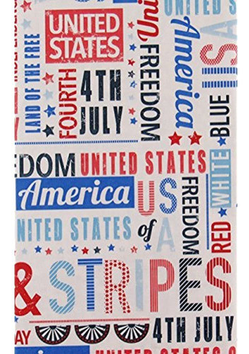 Patriotic 4th Of July Sentiments Mantel Trasero De Franela D 0
