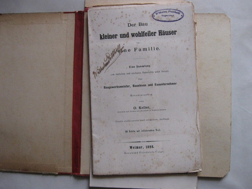 Construccion De Casa, Keller, En Aleman, 1898. Arquitectura 1