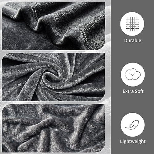 Manta De Forro Polar Para Sofá, Cama, Campamento, 1