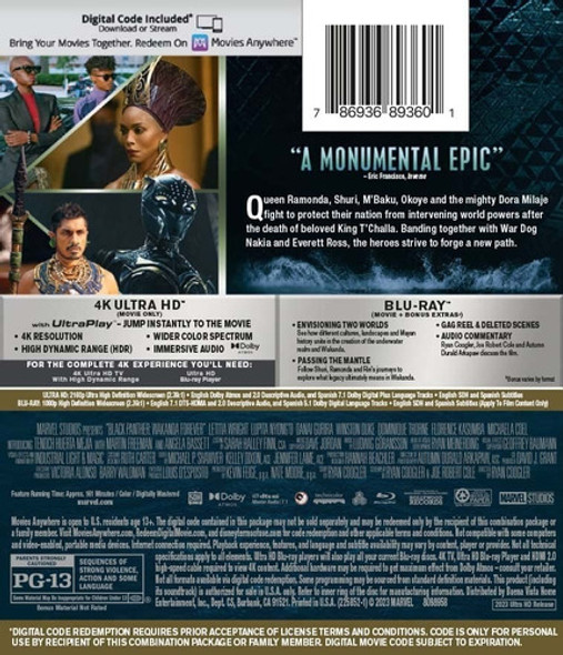 4k Ultra Hd + Blu-ray Black Panther Wakanda Forever 1 4k Ultra Hd + Blu-ray Black Panther Wakanda Forever 1