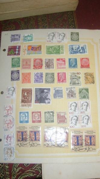 88 Sellos Postales De Alemania Decada 1940 1950 Xiv-104 1