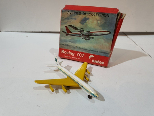 Antiguo Juguete Avion Jumbo 707 Die Cast De 10 Cms 1