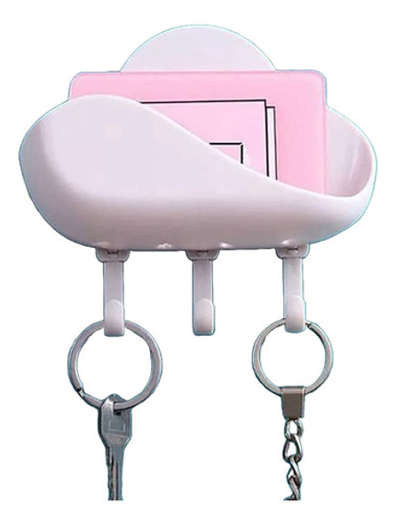 Nube Porta Llaves Organizador Adhesivo Llavero Perchero 0