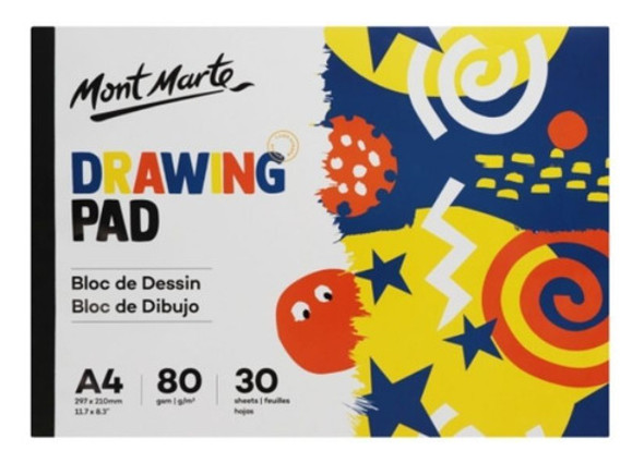 Block De Dibujo  Mont Marte  Papel 80grs Medida A4 X30 Hojas 0