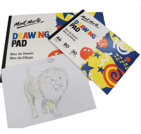 Block De Dibujo  Mont Marte  Papel 80grs Medida A4 X30 Hojas 1