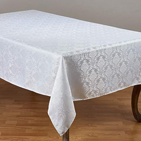 Saro Lifestyle Colección Damassé Mantel De Poliéster Damasco 0