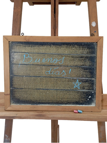 Pizarra Vintage Para Notas Y Mensajes - Marco De Madera 0