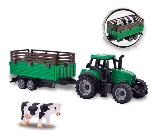 Free Wheel Farm Truck Tractor Con Animales Ditoys 2343 1