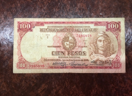 Uruguay Billete 100 Pesos, Bl114 0