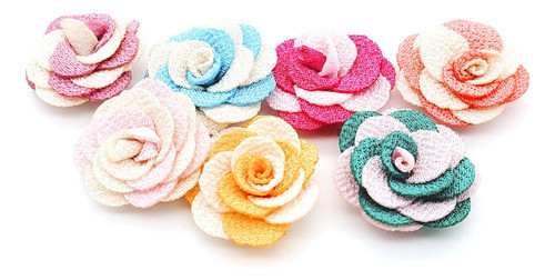 Flor De Poliéster 37mm Princess - 100 Unidades Ro.153007 0