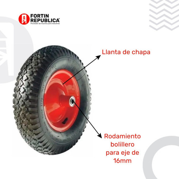 Rueda Neumática P/ Carretilla 1