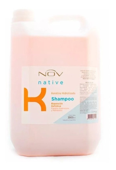 Shampoo + Enjuague + Baño De Crema Keratina Nov Pelo 4lts 1 Shampoo + Enjuague + Baño De Crema Keratina Nov Pelo 4lts 1