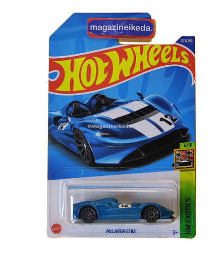 Carro Hot Wheels Mclaren Elva Hcx54 Azul C 0