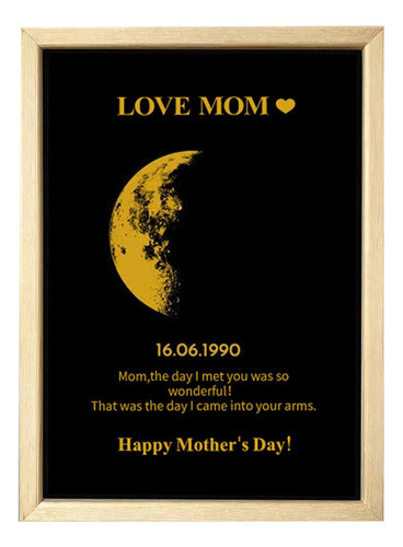 Lienzo En Madera Regalo Para Mamá Cuadro Personalizado 0