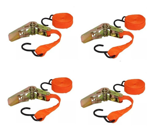 Cinta De Amarre Con Crique 4 Metros 4 Unidades Oferta!!! 0