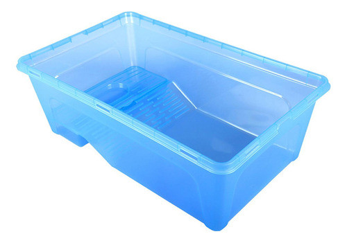 Tanque De Tartarugas Aquário Réptil Tanque De Azul M . 0