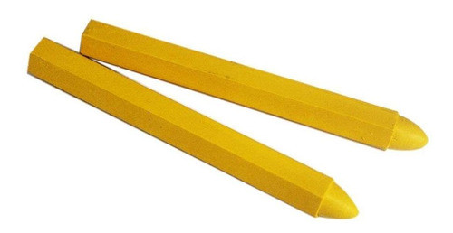 Giz Amarelo Sextavado - Cx Com 12 Pecas 110x12mm - Giz Sol 1